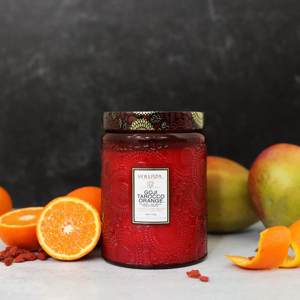 Voluspa Goji & Tarocco Orange 100HR Candle Candles Voluspa
