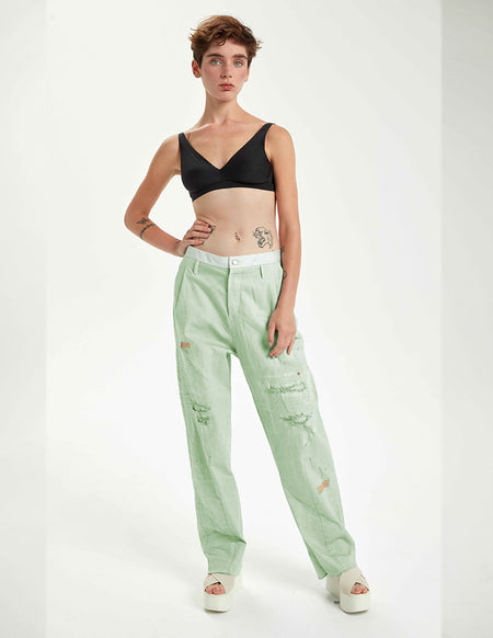Umit Unal Off White Trousers