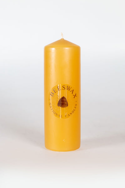 Yellow Beeswax Pillar Candle 50mm x150mm Candles National Candles