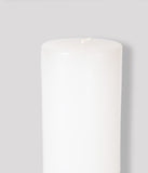 National Candle Pillar 95x250mm White Candles National Candles   
