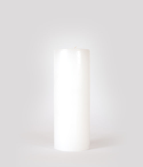 National Candle Pillar 95x250mm White Candles National Candles   
