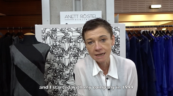 A few words from Fashion Designer Anett Rostel