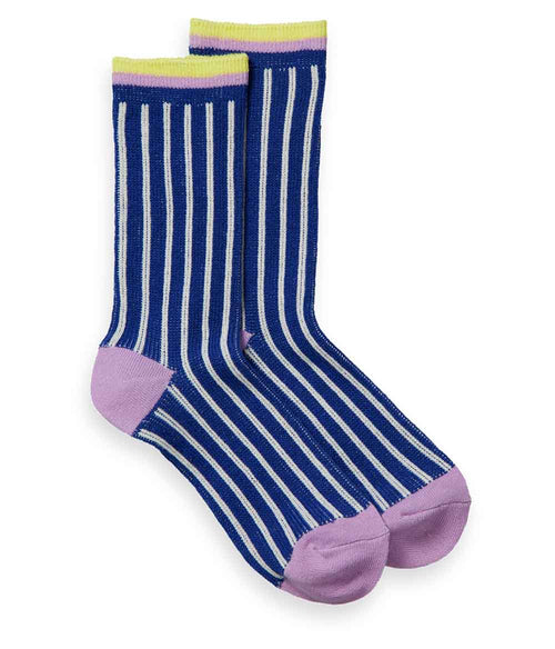 Scotch and Soda Ribbed Socks Clothing Scotch & Soda 35-38 Bright Blue 