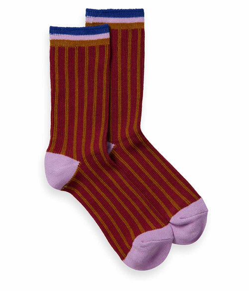 Scotch and Soda Ribbed Socks Clothing Scotch & Soda 35-38 Cherry Pie 