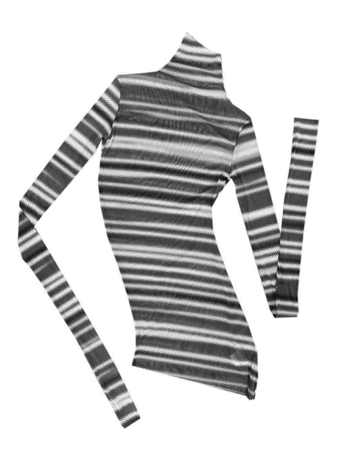 Jimmy D Mr Wavey Top-Static Stripe Clothing Jimmy D   