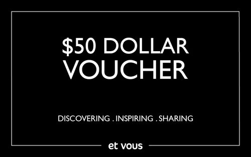 $50 Gift Card Gift Card Et Vous Fashion Boutique $100.00 NZD  