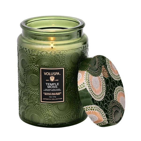 Voluspa Temple Moss 100HR Candle Candles Voluspa