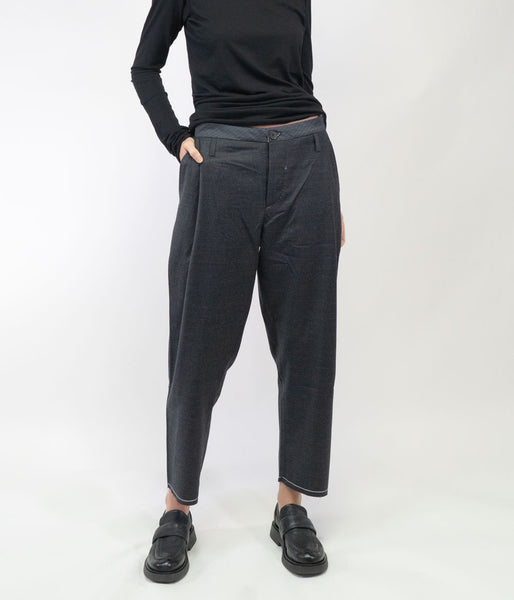 Umit Unal Wool Pants Clothing Umit Unal Anthracite Small 