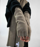 Lela Jacobs U Fingerless Gloves Clothing Lela Jacobs Natural  