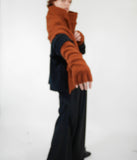 Lela Jacobs U Fingerless Gloves Clothing Lela Jacobs Rust  