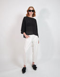 Transit Par-Such Crepe Dolman Tops Clothing Transit 1 Black 