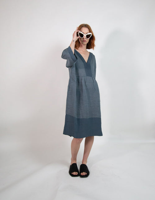 Transit Par-Such Linen Panel Dress Clothing Transit   