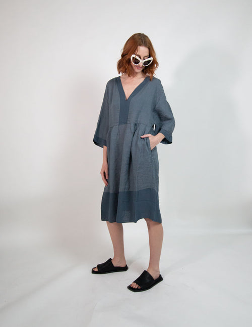Transit Par-Such Linen Panel Dress Clothing Transit   