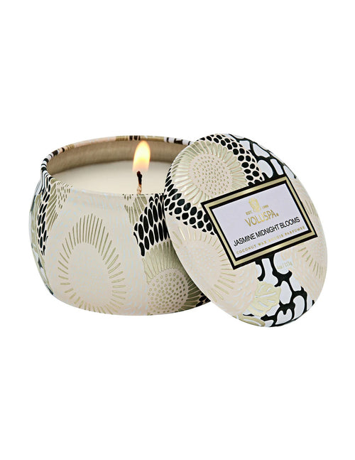 Jasmine Midnight Blooms Dec Tin Candles Voluspa   