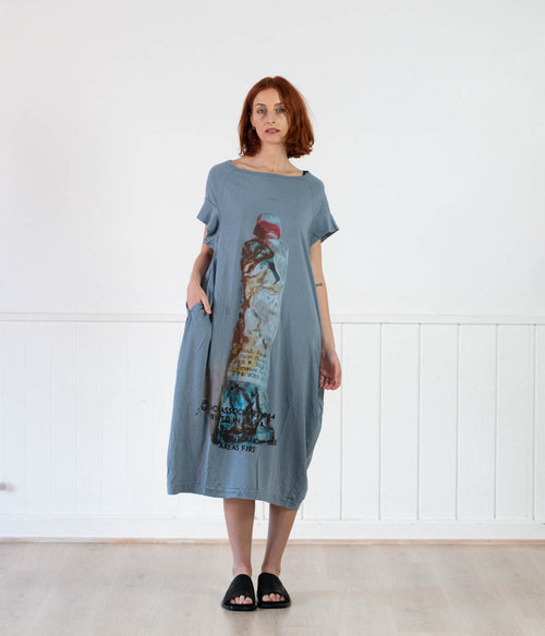 Rundholz Black Sean Dress Clothing Rundholz Black X Small Water Print 