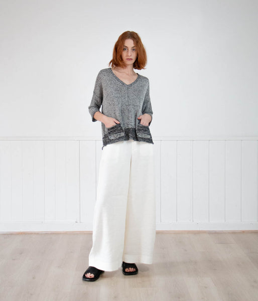 Transit Par-Such Contrast 3/4 Top Clothing Transit   