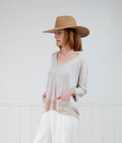 Transit Par-Such Contrast 3/4 Top Clothing Transit   