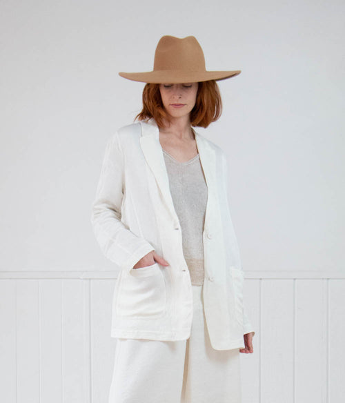 Transit Par-Such Longline Blazer Clothing Transit Ivory 2 