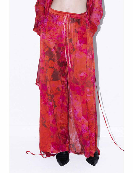 EGI Wool Silk Cami with Lace Trim