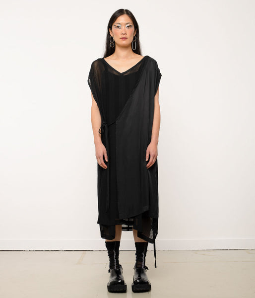 JPalm Ottilia Dress/Black Grid Clothing JPalm   