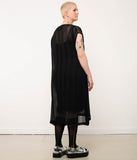 JPalm Ottilia Dress/Black Grid Clothing JPalm   