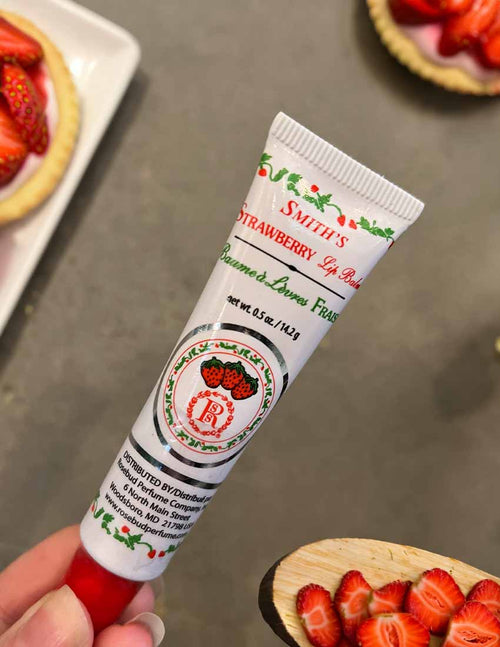 Smiths Strawberry Lip Balm Tube Toiletries Smiths Rosebud Salve   