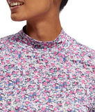 Scotch and Soda Slim Fit Long-sleeved Tee Clothing Scotch & Soda Small Purple Floral 