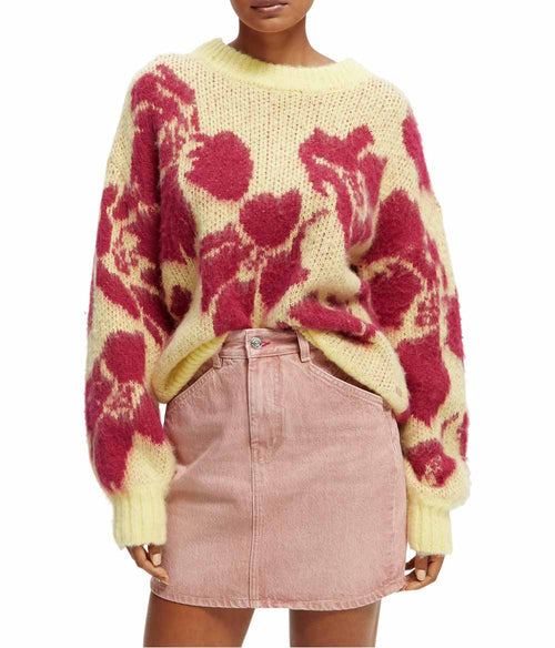 Scotch And Soda Brushed Abstract Pullover Clothing Scotch & Soda Small Popcorn Print 