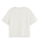 Scotch and Soda Graphic Printed Cropped Tee Clothing Scotch & Soda   