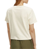 Scotch and Soda Graphic Printed Cropped Tee Clothing Scotch & Soda   