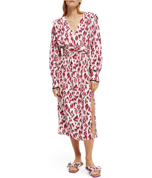 Scotch and Soda Long Sleeved Draped Dress Clothing Scotch & Soda   