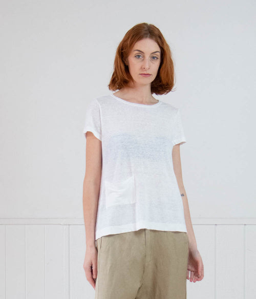 Transit Par-Such Signature Linen Tee Clothing Transit White 1 