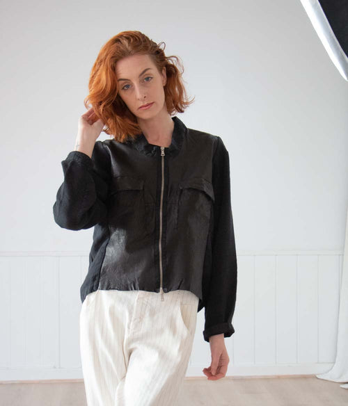 Transit Par Such Paneled Leather Jacket Clothing Transit   