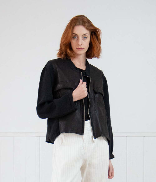 Transit Par Such Paneled Leather Jacket Clothing Transit   