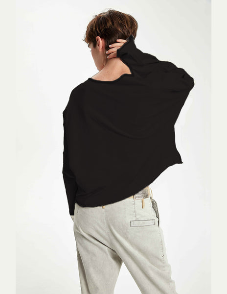 Umit Unal Black Sweatshirt Clothing Umit Unal   