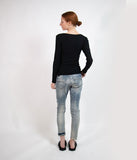 EGI Merino Silk Long Sleeve Scoop Neck Top Clothing EGI   