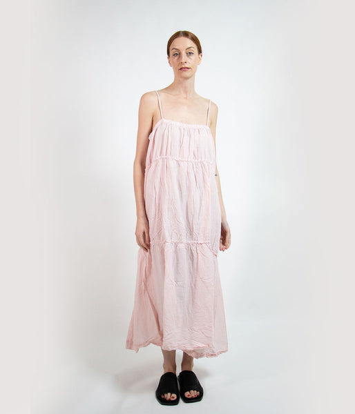 Rabens Saloner Nadina Tiered Dress Clothing Rabens Saloner Medium Soft Pink 