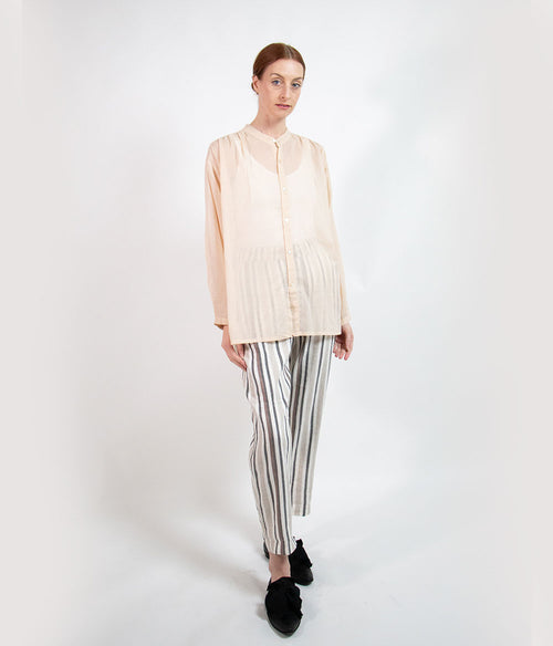 Rabens Saloner Sibyl Voile Shirt Clothing Rabens Saloner Small Bone 