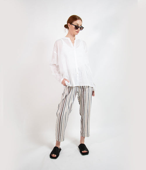 Rabens Saloner Sibyl Voile Shirt Clothing Rabens Saloner Small White 