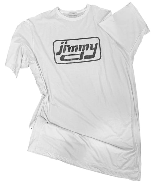 Jimmy D Space & Time Logo-unisex-tee-dress Clothing Jimmy D White  