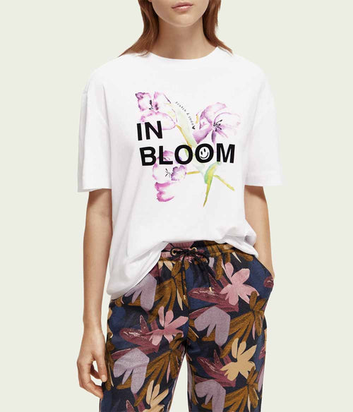 Scotch and Soda In Bloom Loose Fit Tee Clothing Scotch & Soda   
