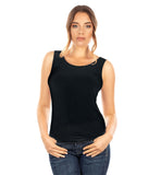 EGI Cashmere Modal Tank Top Clothing EGI Small/Medium Black 