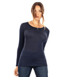 EGI Cashmere/Modal L/S Top Clothing EGI Small/Medium Blue 