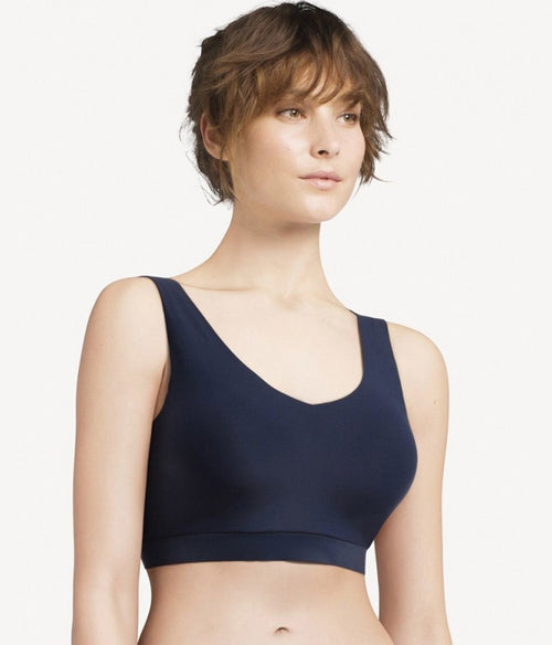 Chantelle V-Neck Bralette Clothing Chantelle Blue XSmall/Small 