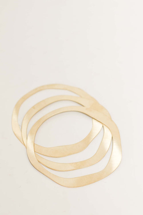 CATH•S Irregular Shaped Bronze Bracelets (Set of 3) Jewellery CATH-S   