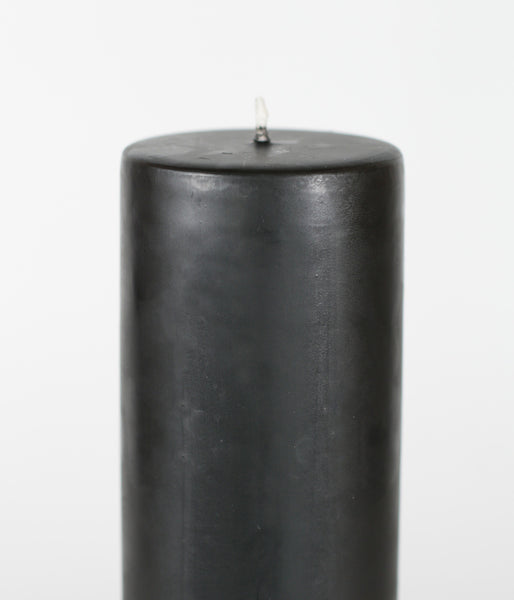 National Candle Pillar 95x250mm Black Candles National Candles   