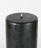 National Candle Pillar 95x250mm Black Candles National Candles   