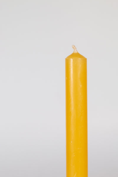 Yellow Beeswax Tall Candle Taper 24cm Candles National Candles   