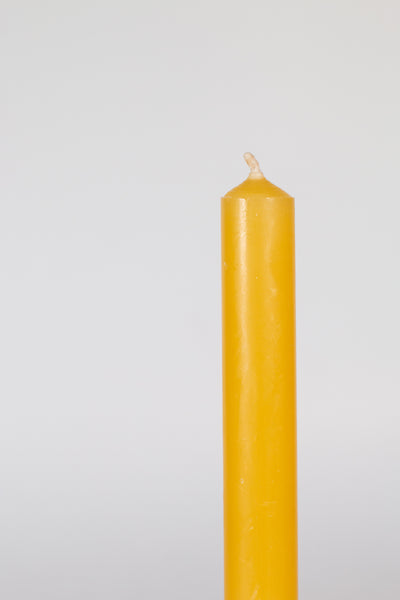 Yellow Beeswax Tall Candle 15cm Candles National Candles   