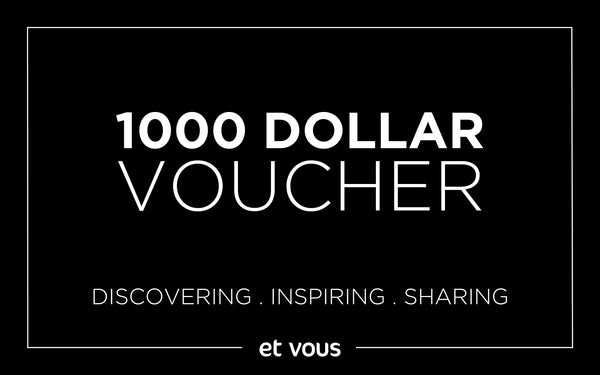$1000 Gift Card Gift Card Et Vous Fashion Boutique $1000.00 NZD  